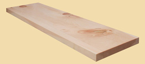 Knotty Pine Plank Countertops