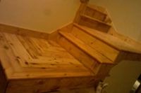 Knotty Pine Stair Tread
