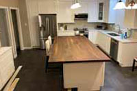 Prefinished Character Walnut Plank Countertop