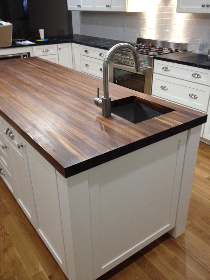 Contemporary Butcher Block Countertop Maple Sketch Modern Style