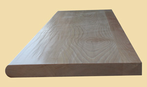Prefinished Beech Hand Scraped Wood Stair Treads