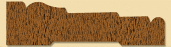 Wood Casing Moulding 1114, 3/4" x 2-3/4"