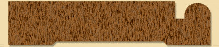 Wood Casing Moulding 118, 3/4" x 3-1/2"
