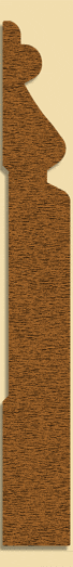 Wood Baseboard Moulding 203, 5/8" x 5-1/2"