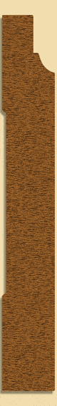 Wood Baseboard Moulding 224, 13/16" x 6"