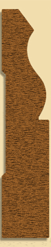 Wood Baseboard Moulding 252, 3/4" x 3-3/4"