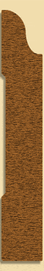 Wood Baseboard Moulding 285, 5/8" x 4"