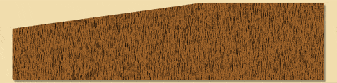 Wood Plinth Block Moulding 711, 15/16" x 3-7/8"