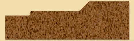 Wood Plinth Block Moulding 714, 1-1/8" x 3-3/4"