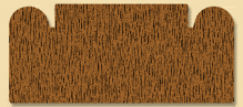 Wood Miscellaneous Profile Moulding 871, 3/4" x 1-3/4"