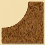 Wood Miscellaneous Profile Moulding 892, 1-1/4" x 1-1/4"