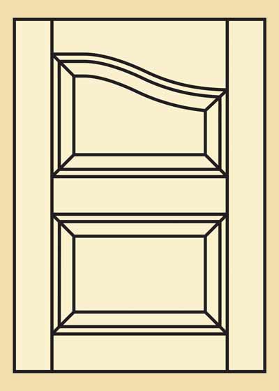 Hard Maple Prefinished Kitchen Cabinet Door - 404R