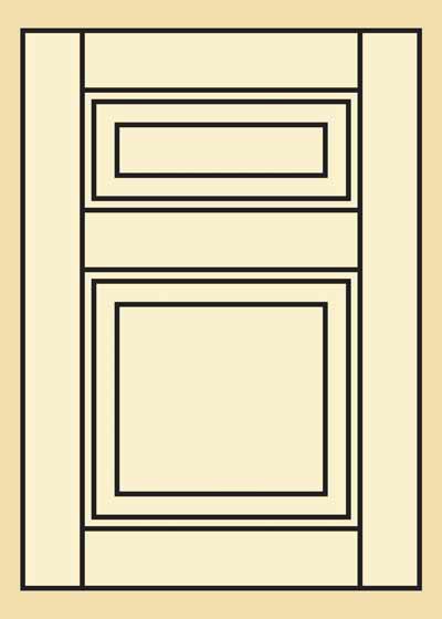 White Oak Prefinished Kitchen Cabinet Door - 304