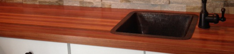 Brazilian Cherry wood countertops