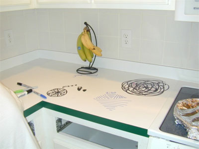 Countertop with Doodles