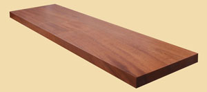 Mahogany Wood Plank Countertops