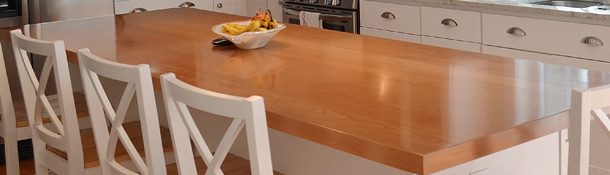 High quality plank countertops in Red oak, White oak, poplar, American cherry, Brazilian cherry, maple, ash, walnut, knotty alder, beech, knotty pine, mahogany, hickory, Quartersawn red oak, Quartersawn white oak, or Spanish cedar.