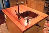 Brazilian Cherry Butcher Block Countertop