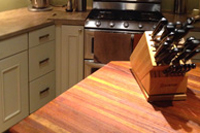 Brazilian Cherry Butcher Block Countertop