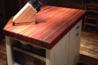 Brazilian Cherry Butcher Block Countertop