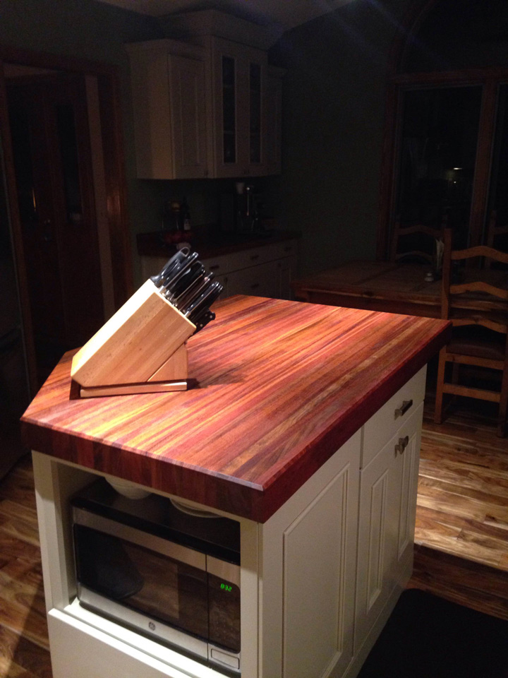 Brazilian Cherry Butcher Block Countertops Country Mouldings