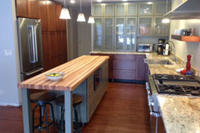 Hickory Butcher Block Countertop