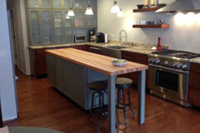 Hickory Butcher Block Countertop