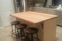 Hickory Butcher Block Countertop