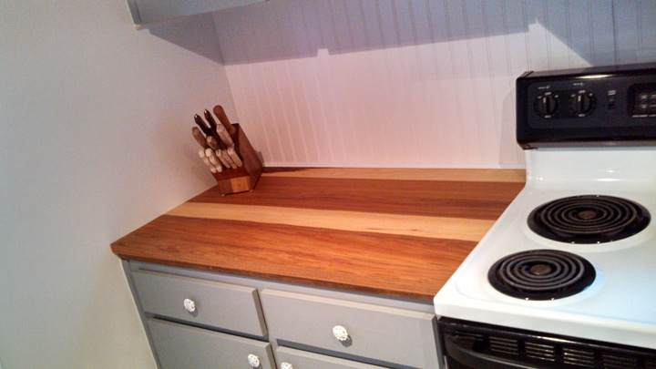 Hickory Wide Plank Countertops Country Mouldings