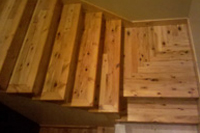 Knotty Pine Stair Tread