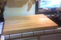 Maple Butcher Block Countertop