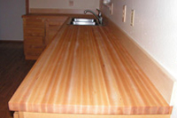 Maple butcher block countertop