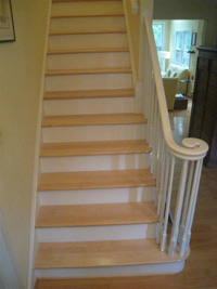 Maple stair tread