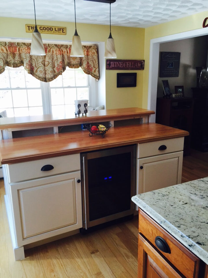 American Cherry Wide Plank Countertops Country Mouldings