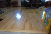 Prefinished character maple hardwood flooring