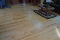 Prefinished character maple hardwood flooring