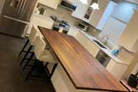 Prefinished Character Walnut Plank Countertop