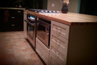 Prefinished Hickory Butcher Block Countertop