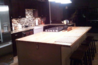 Prefinished Hickory Butcher Block Countertop