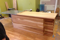 Prefinished Hickory Butcher Block Countertop