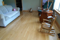 Prefinished hickory hardwood flooring