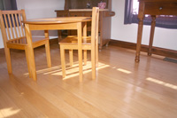 Prefinished hickory hardwood flooring