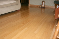 Prefinished  hickory hardwood flooring