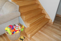 Hickory stair tread