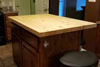 Prefinished Knotty Pine Butcher Block Countertop