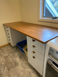 Prefinished Mahogany Plank Countertop