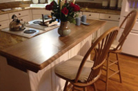 Prefinished Quartersawn White Oak Plank Countertop