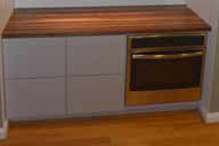 Prefinished Sappy Walnut Butcher Block Countertop