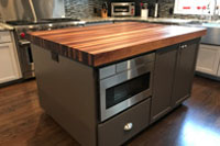 Prefinished Sappy Walnut Butcher Block Countertop