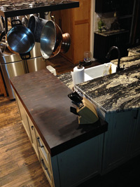 Prefinished Walnut End Grain Butcher Block Countertop